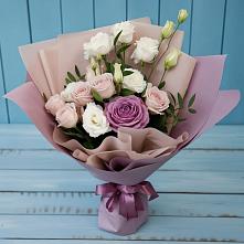 Букет цветов из:  Розы и Лизиантусы #REPLACE_PRED# Уинское