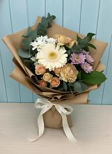 Букет цветов из:  Герберы и Хризантемы в Уинское