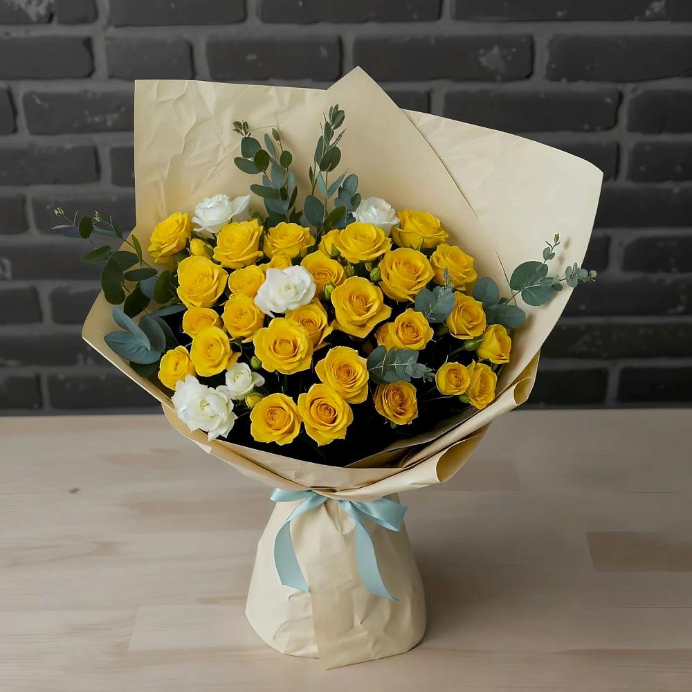 Букет цветов из: Розы в Уинское