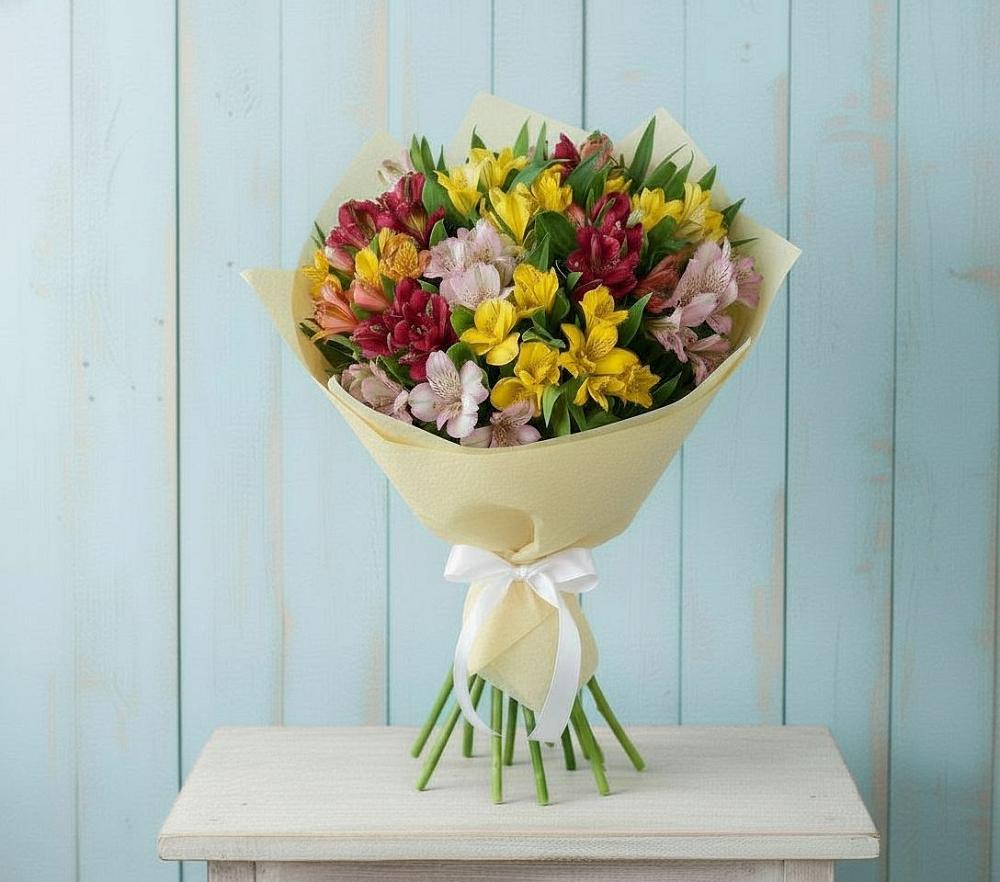 Букет цветов из: Альстромерии в Уинское