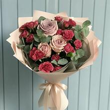 Букет цветов из:  Гвоздики и Розы в Уинское