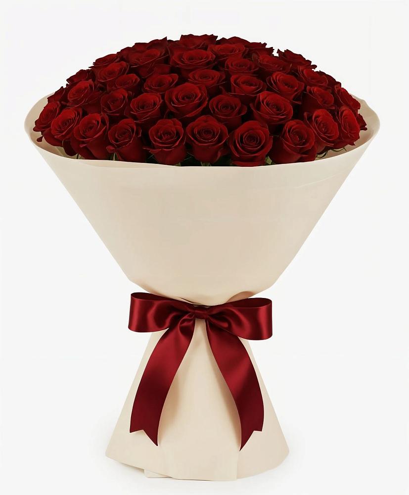 Букет 101 Бордовая роза Блэк Бакарра в Уинское